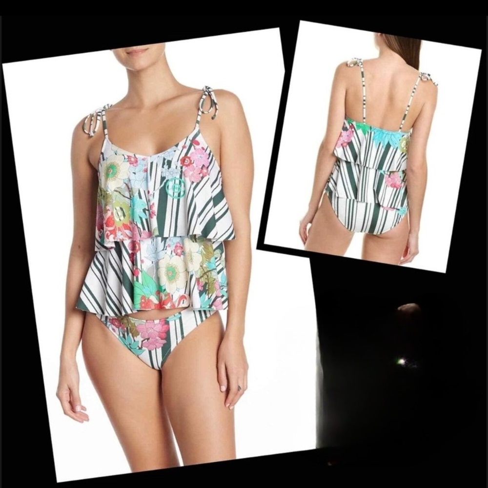 Johnny Was Hadley Floral Takini top XS